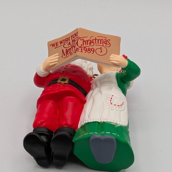 Hallmark Keepsake Holiday Duet 1989, 4th in the Mr. and Mrs. Claus Series - Picture 6 of 11